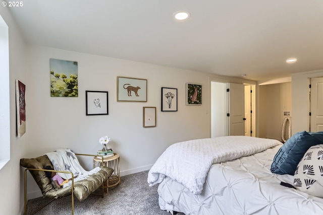 bedroom with carpet flooring