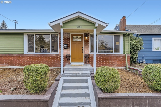 view of bungalow-style house