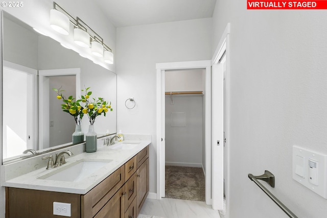 1203 NE Emerald Dr, Hermiston, OR 97838 - full bath with double vanity and a spacious closet