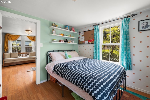 4315 SE Rhodesa St, Milwaukie, OR 97222 - bedroom with wood finished floors and baseboards