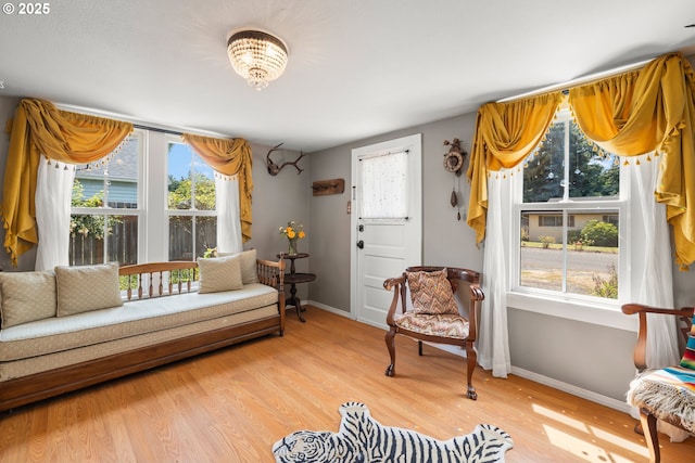 4315 SE Rhodesa St, Milwaukie, OR 97222 - living room featuring light wood-type flooring and plenty of natural light