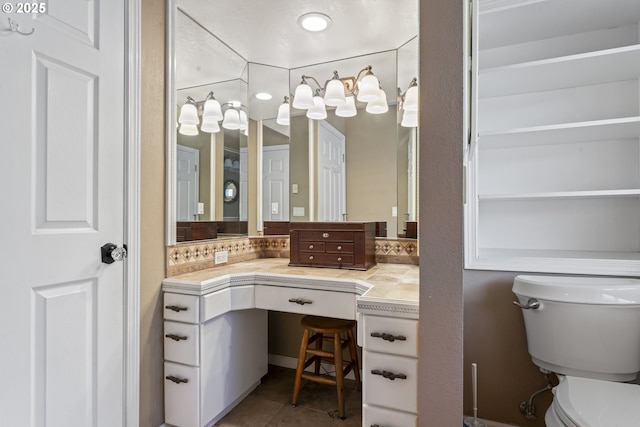 9202 Phey Ln, Florence, OR 97439 - bathroom featuring toilet, tile patterned floors, and vanity