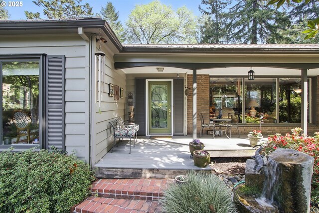 13720 SW Butner Rd, Beaverton, OR 97005 - doorway to property featuring a porch