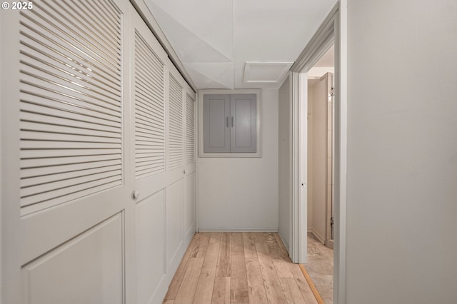 1228 11th St, Astoria, OR 97103 - corridor with light wood-style floors and baseboards