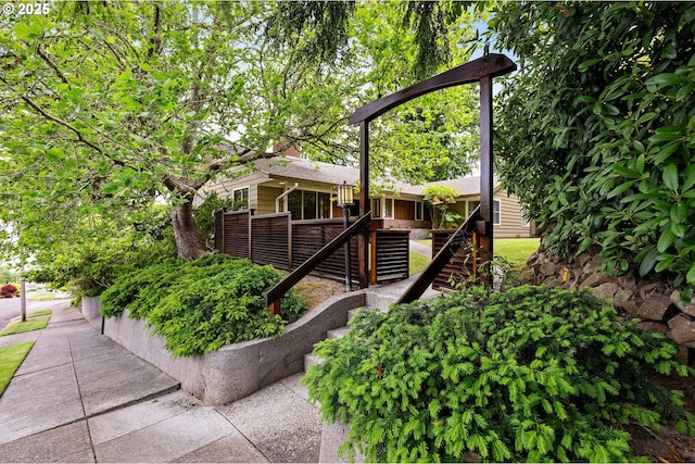1228 11th St, Astoria, OR 97103 - view of front facade featuring stairway