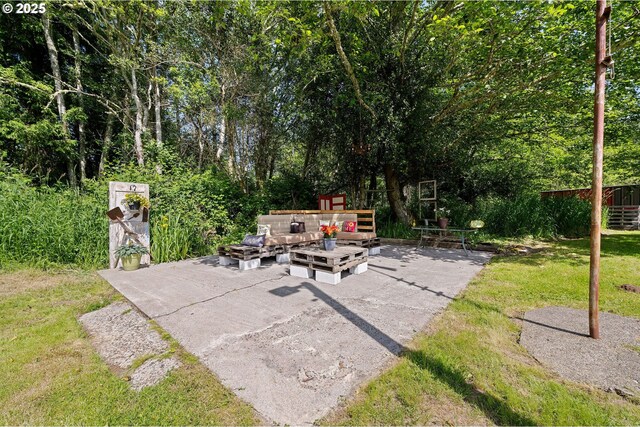 290 12th Ave, Hammond, OR 97121 - view of patio with an outdoor hangout area