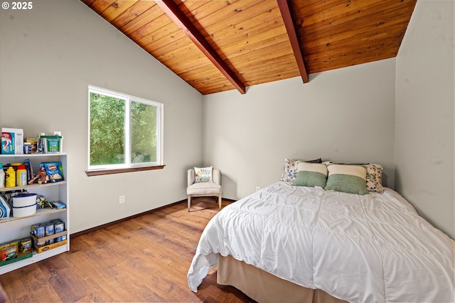 290 12th Ave, Hammond, OR 97121 - bedroom featuring wood ceiling, wood finished floors, and baseboards
