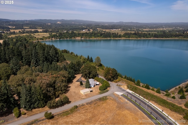 34546 Moore Rd, Scappoose, OR 97056 - aerial view of property and surrounding area featuring a large body of water