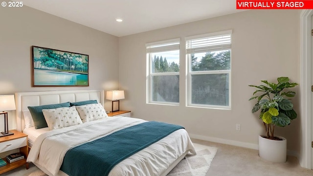 17197 SE Maple Hill Ln, Happy Valley, OR 97086 - bedroom featuring carpet flooring and recessed lighting