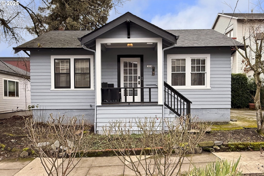 bungalow with a porch