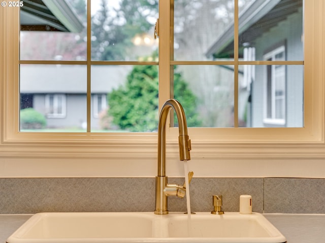 interior details with a sink