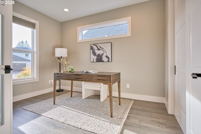 1718 SE 40th St, Brush Prairie, WA 98606 - office space with wood finished floors and recessed lighting