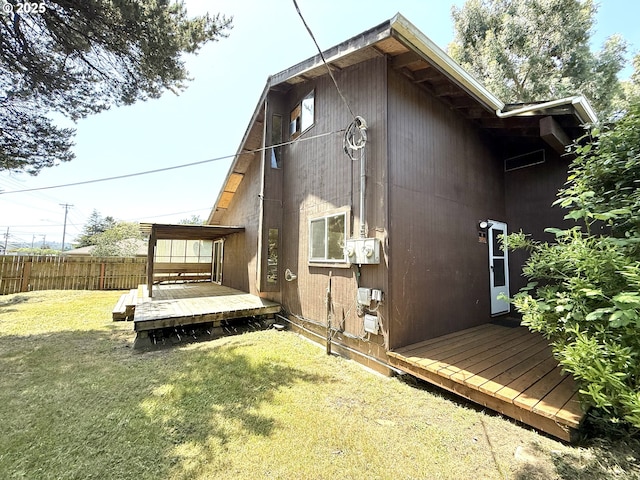 2011/2013 Ohio Ave, North Bend, OR 97459 - rear view of property featuring a deck