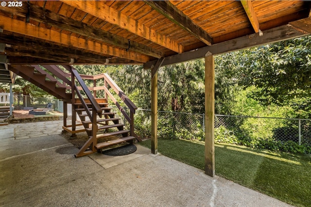 7750 SW 4th Ave, Portland, OR 97219 - view of patio / terrace featuring stairway