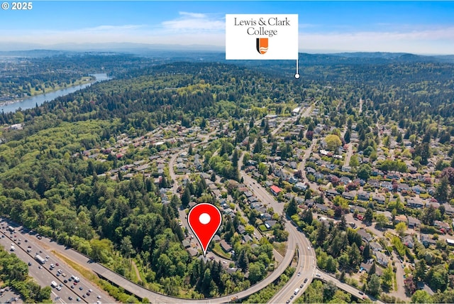 7750 SW 4th Ave, Portland, OR 97219 - drone / aerial view of a forest and a highway