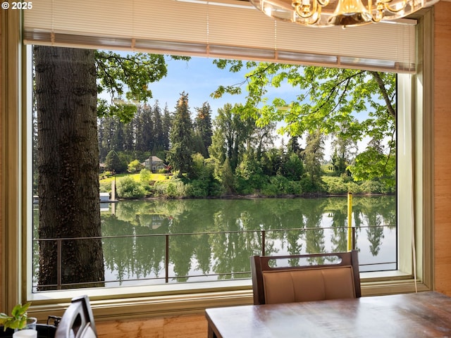 6600 SW Montgomery Way, Wilsonville, OR 97070 - dock area featuring a water view, view of scattered trees, and a balcony