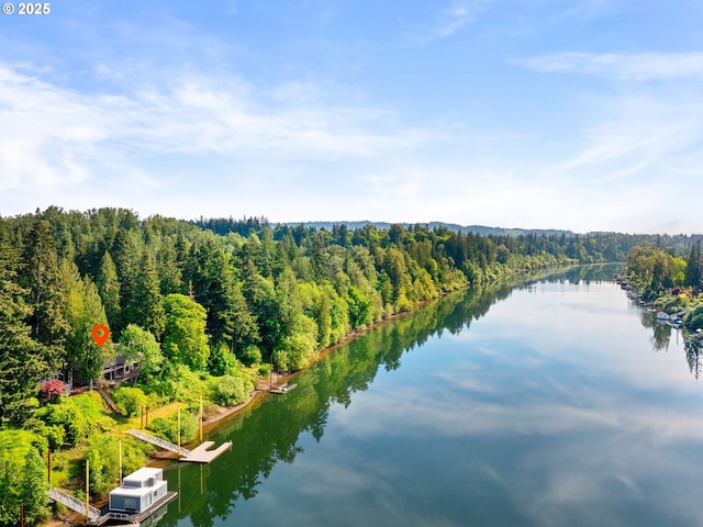 6600 SW Montgomery Way, Wilsonville, OR 97070 - water view featuring a forest
