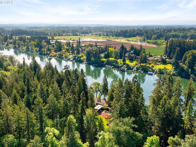 6600 SW Montgomery Way, Wilsonville, OR 97070 - bird's eye view of a nearby body of water and a heavily wooded area