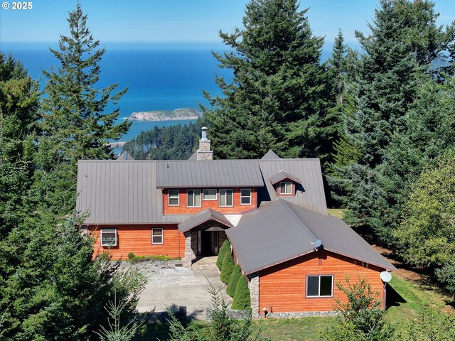 25500 Cape View Loop, Gold Beach, OR 97444 - aerial view of property and surrounding area with a nearby body of water