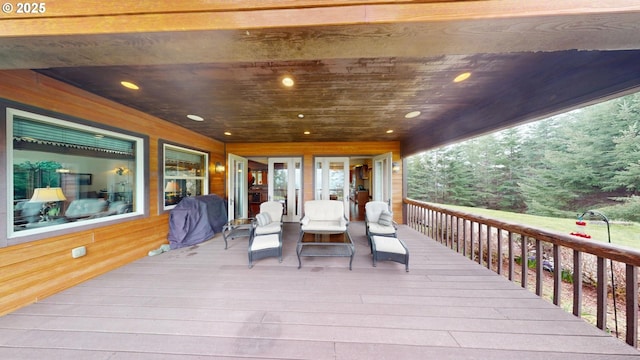 view of deck