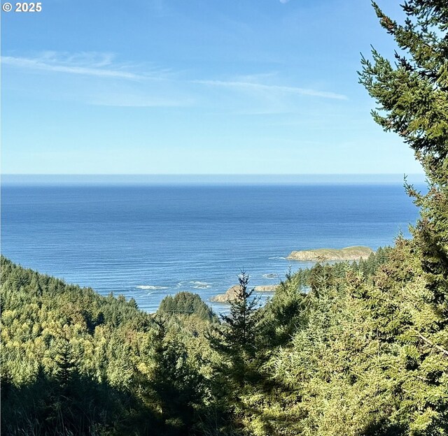 25500 Cape View Loop, Gold Beach, OR 97444 - bathroom featuring vanity, a wainscoted wall, toilet, tile walls, and tile patterned flooring