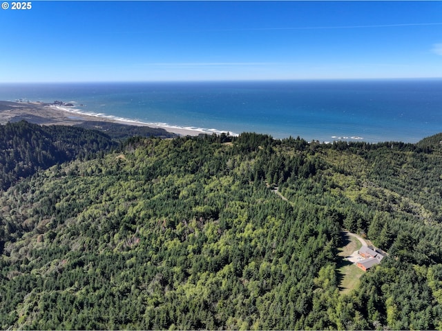 25500 Cape View Loop, Gold Beach, OR 97444 - aerial view of a heavily wooded area and a nearby body of water