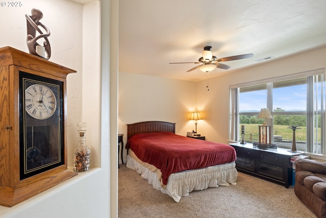910 Swallow Ave, Sutherlin, OR 97479 - carpeted bedroom featuring a ceiling fan