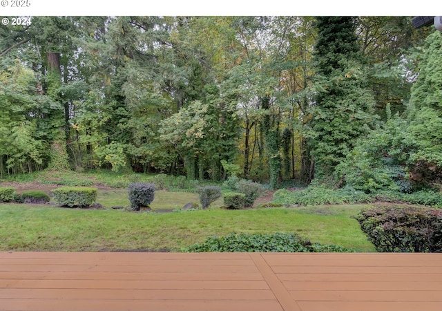 11509 NE 34th Ave, Vancouver, WA 98686 - wooden deck with a lawn and a view of trees