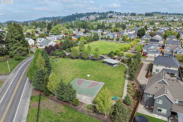 aerial view of residential area