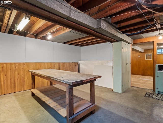 4501 NW Washington St, Vancouver, WA 98663 - basement featuring wooden walls and wainscoting