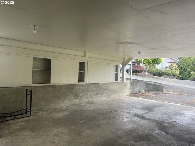 view of patio featuring a carport