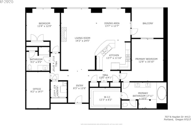 707 N Hayden Island Dr Unit 413, Portland, OR 97217 - view of layout