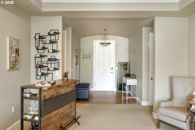 707 N Hayden Island Dr Unit 413, Portland, OR 97217 - entrance foyer with baseboards and carpet
