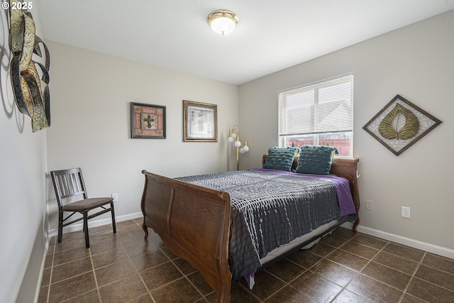 view of tiled bedroom