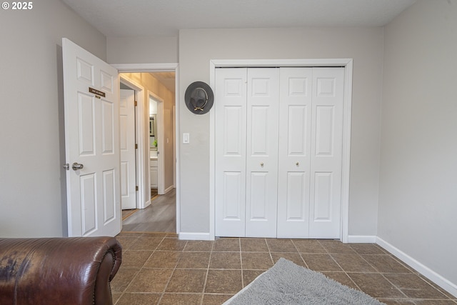 bedroom with a closet