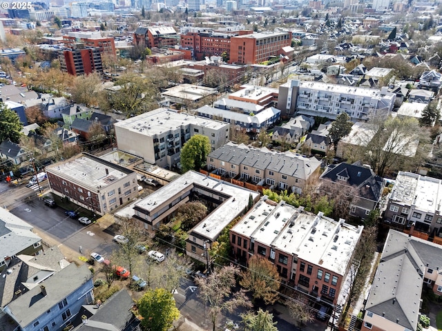 drone / aerial view featuring a view of city