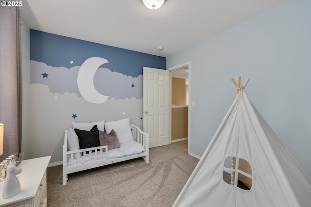 18211 NE 32nd St, Vancouver, WA 98682 - bedroom featuring a textured ceiling, baseboards, and carpet floors