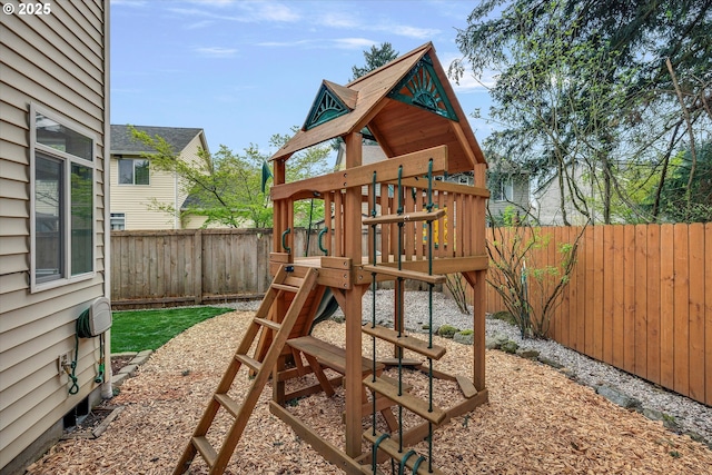 18211 NE 32nd St, Vancouver, WA 98682 - view of jungle gym with a fenced backyard