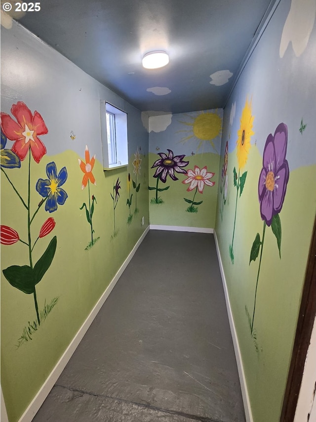 3208 W 7th St, The Dalles, OR 97058 - corridor with concrete floors and baseboards