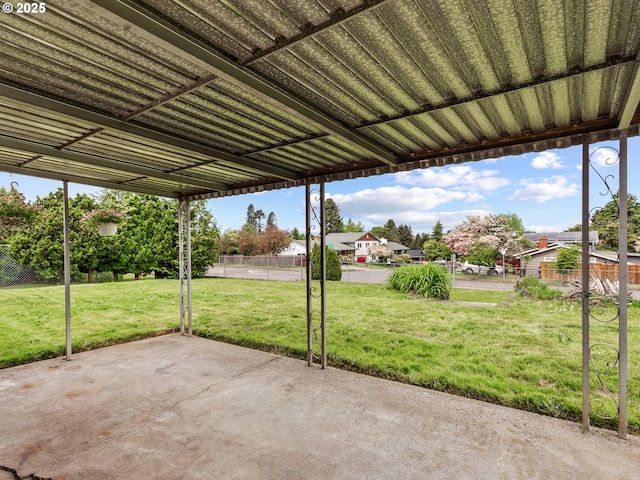 view of patio with fence