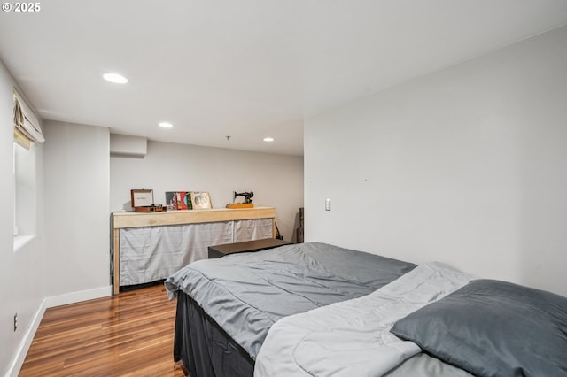 16040 SW Audubon St Unit 101, Beaverton, OR 97003 - bedroom with wood finished floors and recessed lighting