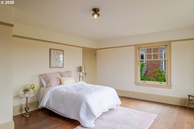1343 Jerome Ave, Astoria, OR 97103 - bedroom featuring hardwood / wood-style floors
