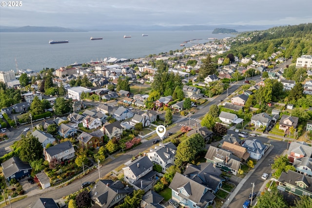 1343 Jerome Ave, Astoria, OR 97103 - aerial view of property and surrounding area with nearby suburban area and a nearby body of water