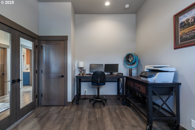 34800 Westboro Way, Saint Helens, OR 97051 - office featuring french doors, wood finished floors, and baseboards