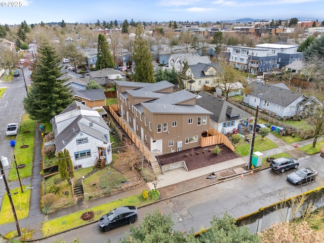 bird's eye view featuring a residential view