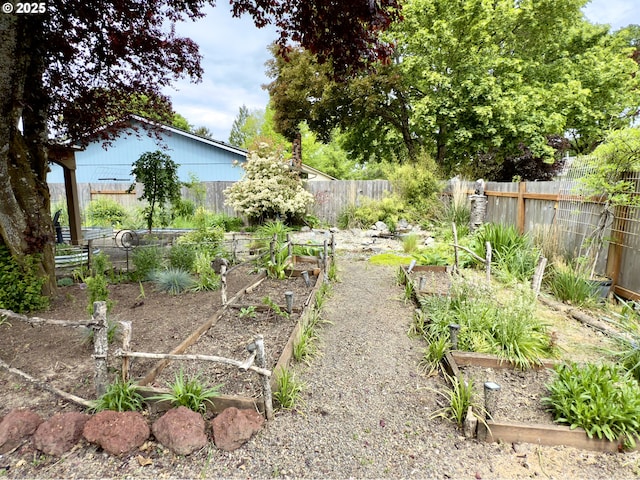 19795 SW Frances St, Beaverton, OR 97003 - fenced backyard with a garden