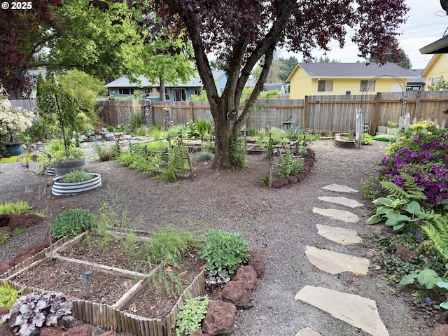 19795 SW Frances St, Beaverton, OR 97003 - fenced backyard featuring a vegetable garden