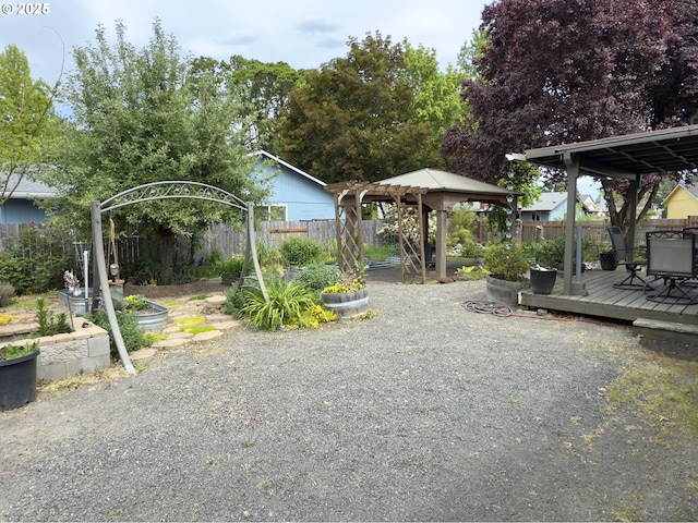 19795 SW Frances St, Beaverton, OR 97003 - fenced backyard featuring a deck and a gazebo
