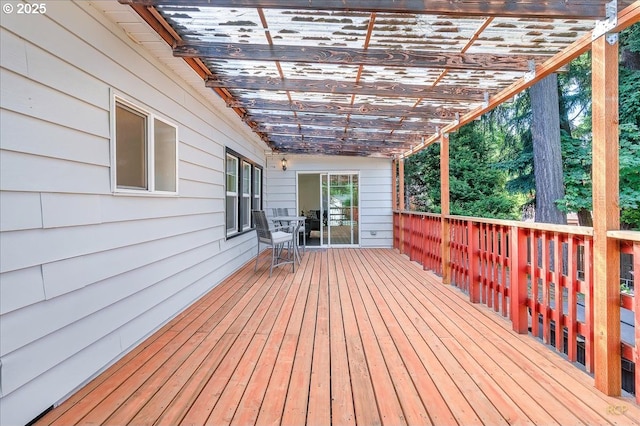 3700 NE Maywood Pl, Portland, OR 97220 - wooden deck featuring a pergola