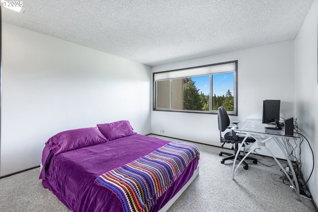540 Montara Way, Eugene, OR 97405 - carpeted bedroom featuring a textured ceiling and an office area